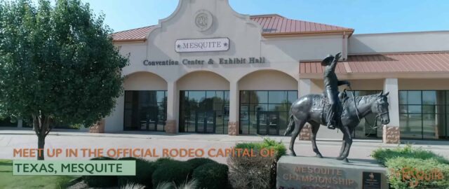 A statue of a horse in front of a building.